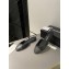 Chanel Heel 1.5cm Flat Slingbacks Leather Black/Gray 2023
