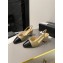 Chanel Heel 6.5cm Slingbacks G31318 Leather Camel/Black 2023