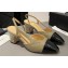 Chanel Heel 6.5cm Slingbacks G31318 Leather Camel/Black 2023