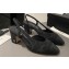 Chanel Heel 6.5cm Slingbacks G31318 Print Denim Black 2023