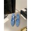 Chanel Heel 6.5cm Slingbacks G31318 Print Denim Light Blue 2023