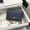 Chanel WOC Caviar Boy Flap Bag Dark Blue 