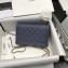 Chanel WOC Caviar Boy Flap Bag Dark Blue 