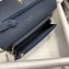 Chanel WOC Caviar Boy Flap Bag Dark Blue 