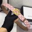 Gucci GG Supreme Belt with Gold G Buckle 37mm Red 