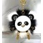 Louis Vuitton Wild Puppet Bag Charm and Key Holder M63094 Black/White 2018