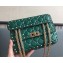 Valentino Rockstud Spike Chain Shoulder Bag Green 2018