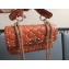 Valentino Rockstud Spike Chain Shoulder Bag Orange 2018
