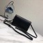 Prada Two-tone Brushed Leather Shoulder Bag 1BD101 Black 2018