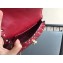Valentino Rockstud Spike Chain Shoulder Bag Dark Red 2018