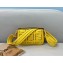 Fendi Mini Baguette Canvas Bag Yellow with Embroidery 2021