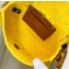 Fendi Mini Baguette Canvas Bag Yellow with Embroidery 2021