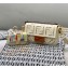 Fendi Mini Baguette Canvas Bag White with Embroidery 2021