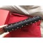 Valentino Rockstud Spike Clutch in Lambskin Leather Black/Gold 2018