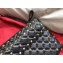 Valentino Rockstud Spike Clutch in Lambskin Leather Black/Gold 2018