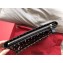 Valentino Rockstud Spike Clutch in Lambskin Leather Black/Gold 2018