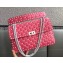 Valentino Rockstud Spike Chain Bag in Lambskin Leather White Stud/Pink 2018
