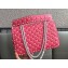 Valentino Rockstud Spike Chain Bag in Lambskin Leather White Stud/Pink 2018