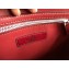 Valentino Rockstud Spike Chain Bag in Lambskin Leather White Stud/Red 2018