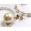 Celine Pearl Hoop Earrings White 2018