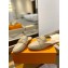 Louis Vuitton Grained calf leather LV Capri Open Back Loafers Beige 2023