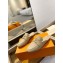 Louis Vuitton Grained calf leather LV Capri Open Back Loafers Beige 2023