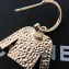 Chanel Clothing CC Asymmetric Earrings Black/Gold 2018