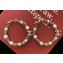 Chanel Chain and Peal Hoop Earring Gold/White 2018
