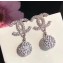 Chanel crystal earrings white 2018