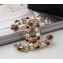 Chanel Twisty CC Brooch with Pearls Red/White/Gold 2018