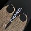 Chanel metal  tassel earrings gold/silver 2018