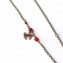 Chanel Pearl Beads Leaf Pendant Long Necklace Red 2018