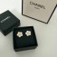 Chanel camelia earr studs pale gold 2018
