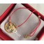 Dior Diorelita Bracelet Red Cord/Gold Bloom 2018