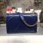 Dolce Gabbana Devotion Large Shoulder Bag in Quilted Nappa Leather Blue 2018