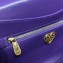 Dolce Gabbana Devotion Large Shoulder Bag in Quilted Nappa Leather Purple 2018