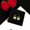 Chanel Earrings Lock Pattern A96972 Blue 2018