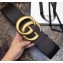 Gucci 7cm Wide Leather Belt With Double G