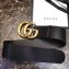 Gucci 7cm Wide Leather Belt With Double G