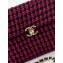 Chanel Wool Tweed & Gold-Tone Metal Small box Bag AS4470 Fuchsia & Black 2023