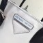 Prada Concept Calf leather Handbag 1BA175 White/Red 2018