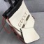 Gucci Print Leather Vintage Logo Drawstring Small Backpack Bag 523586 White 2018