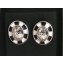 Chanel Stud Earrings Black/White 2018