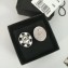 Chanel Stud Earrings Black/White 2018