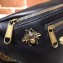 Gucci Animal Studs Leather Belt Bag 484683 Black 2018