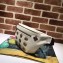 Gucci Animal Studs Leather Belt Bag 484683 White 2018