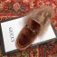 Gucci Princetown Jordaan Fur Wool Slipper Velvet Caramel 2018