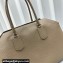 The Row Geo Margaux Top-Handle Bag in Grained Leather Gray