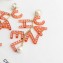 Chanel Pendant Earrings AB0490 Gold/Pearly White/Orange/Pink 2018