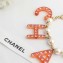 Chanel Pendant Bracelet AB0484 Gold/Pearly White/Orange/Pink 2018
